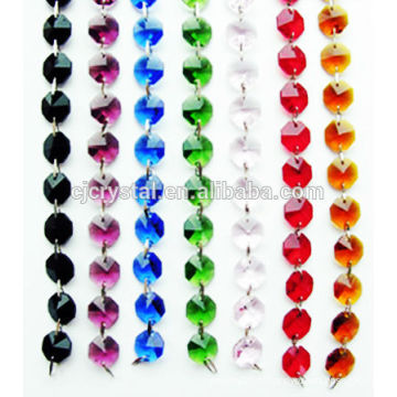Vente en gros de perles d&#39;octogone en cristal coloré, perles de crysatl